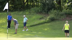 A player putts at the 2019 Friends of Saint Francis Golf Tournament. A total of $155,000 was raised this year for community efforts to feed hungry children in the area.