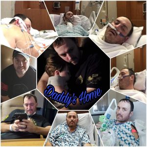 Will Rhodes, in various stages of illness and recovery