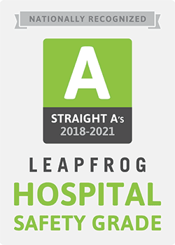 Leapfrog hospital safety grade - Straight A's, 2018 - 2021