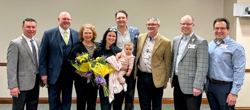 Some of the receipients of the 2024 Grateful Patient ceremony