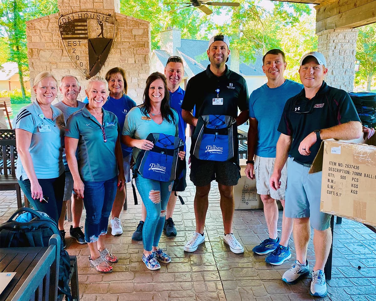 Member of the Friends of Saint Francis at the annual Friends of Saint Francis Golf Tournament