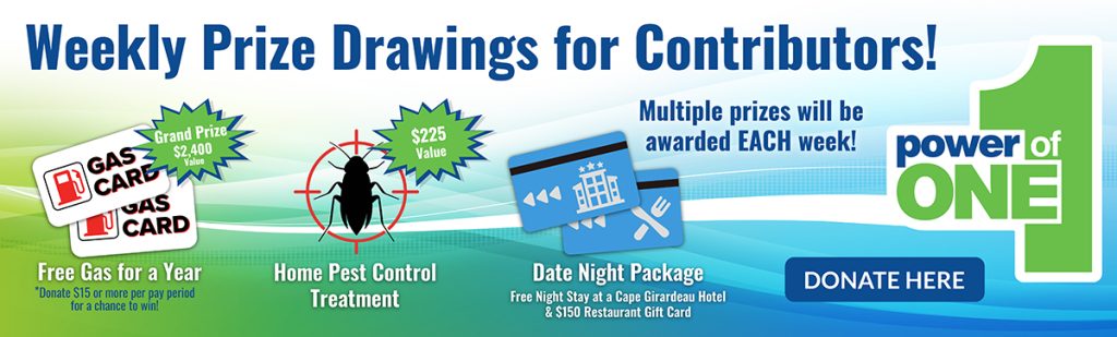 Power of One weekly prizes