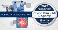 Saint Francis NCDR Chest Pain - MI Registry 2022 Platinum Performance Achievement Award