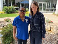 Asha Faulkner, Director of Food and Nutrition Services and Catherine Rapp, MD, MBA, FAAOS, orthopedic surgeon at Advanced Orthopedic Specialists