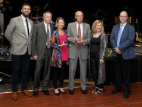 Charles H. Pancoast, MD, and Clifford R. Talbert Jr., MD, FACC, receive their Healing Hands Lifetime Giving Awards