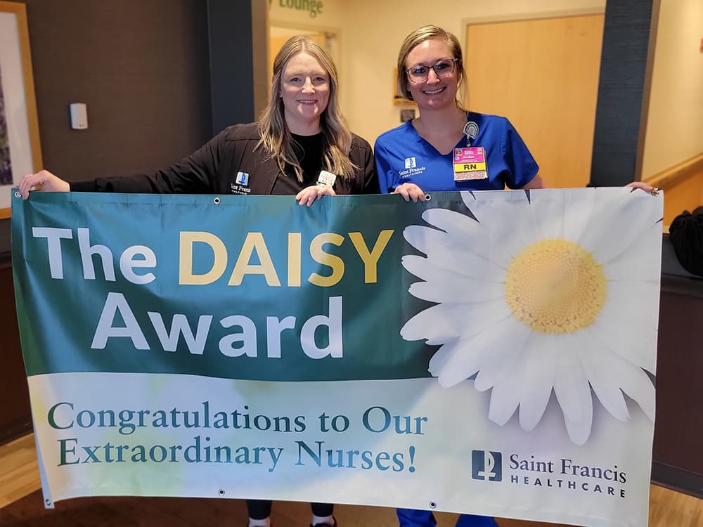 Jordan Hadler, RN receives a DAISY Award