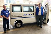 Joy Ride van with drivers