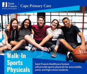 Walk in Sports Physicals at Cape Primary Care