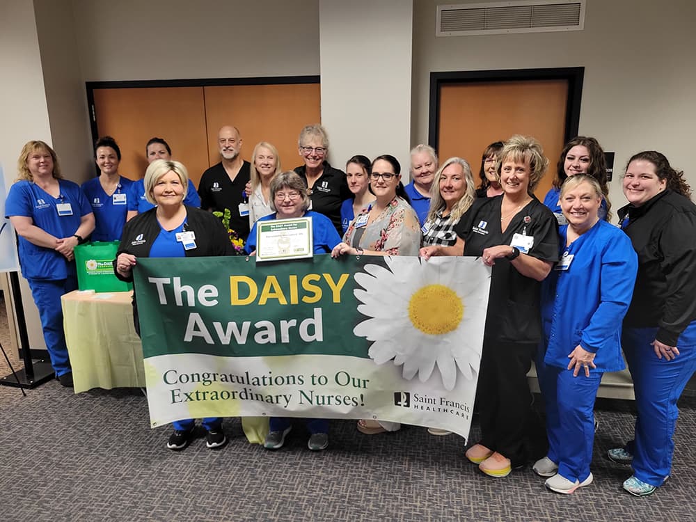 Bernadette Hannaford, RN receives a DAISY Award