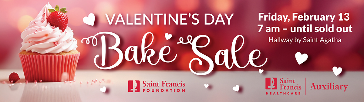 Valentine's Day Bake Sale - Friday, February 13 from 7 am until sold out in the hallway by Saint Agatha