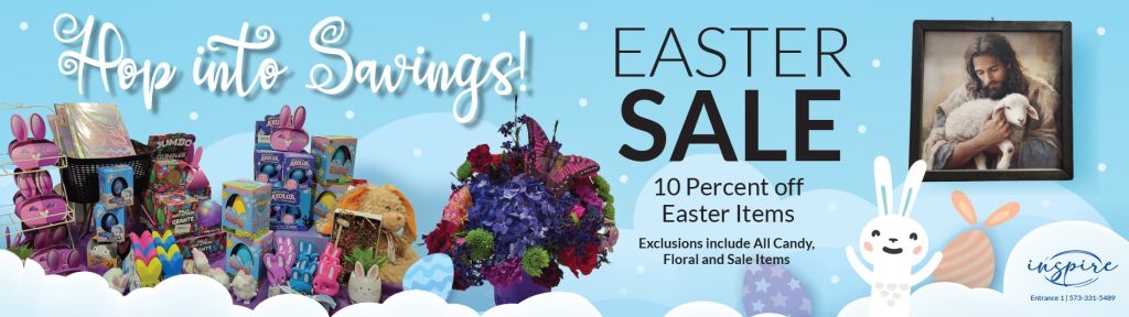 Inspire Boutique Easter Sale - 10% off all Easter items!