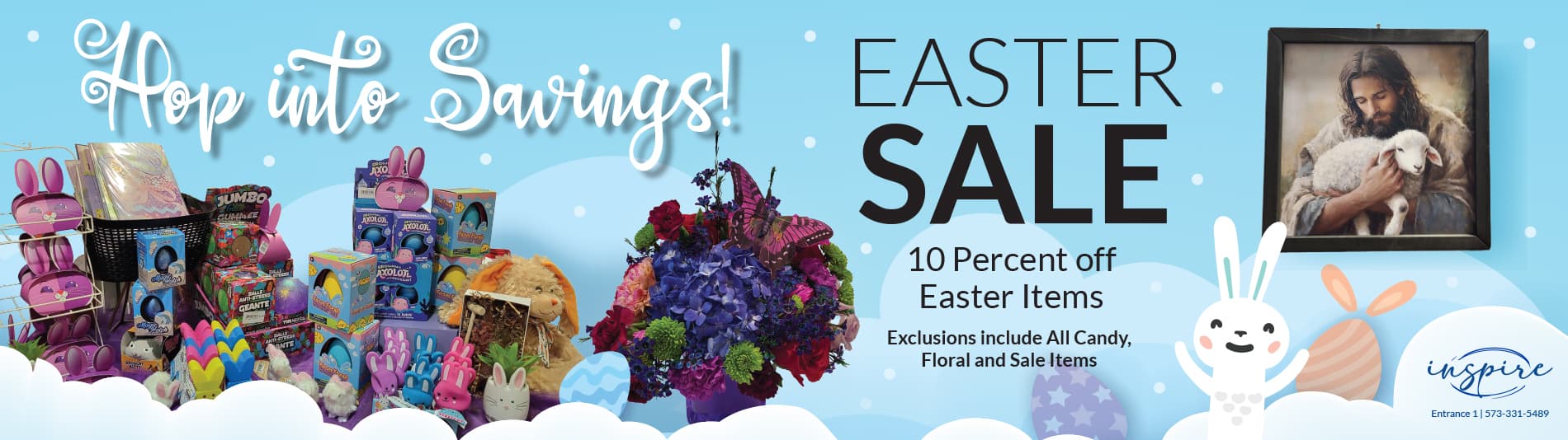 Inspire Boutique Easter Sale - 10% off all Easter items!