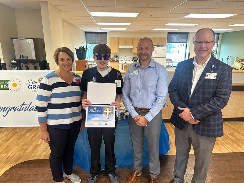 Sister Gramen Award winner Logan Collier, Rehab Tech I