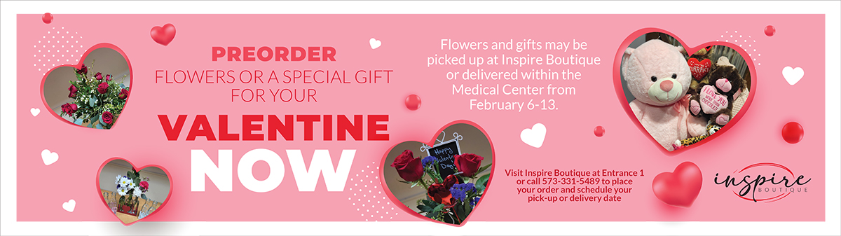 Inspire Boutique - Preorder flowers or a special gift for your Valentine now!