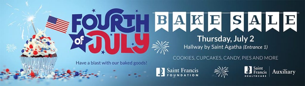 Fourth of July Bake Sale - Thursday, July 2 in the hallway by Saint Agatha (Entrance 1)